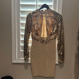 Gold Glam Dress